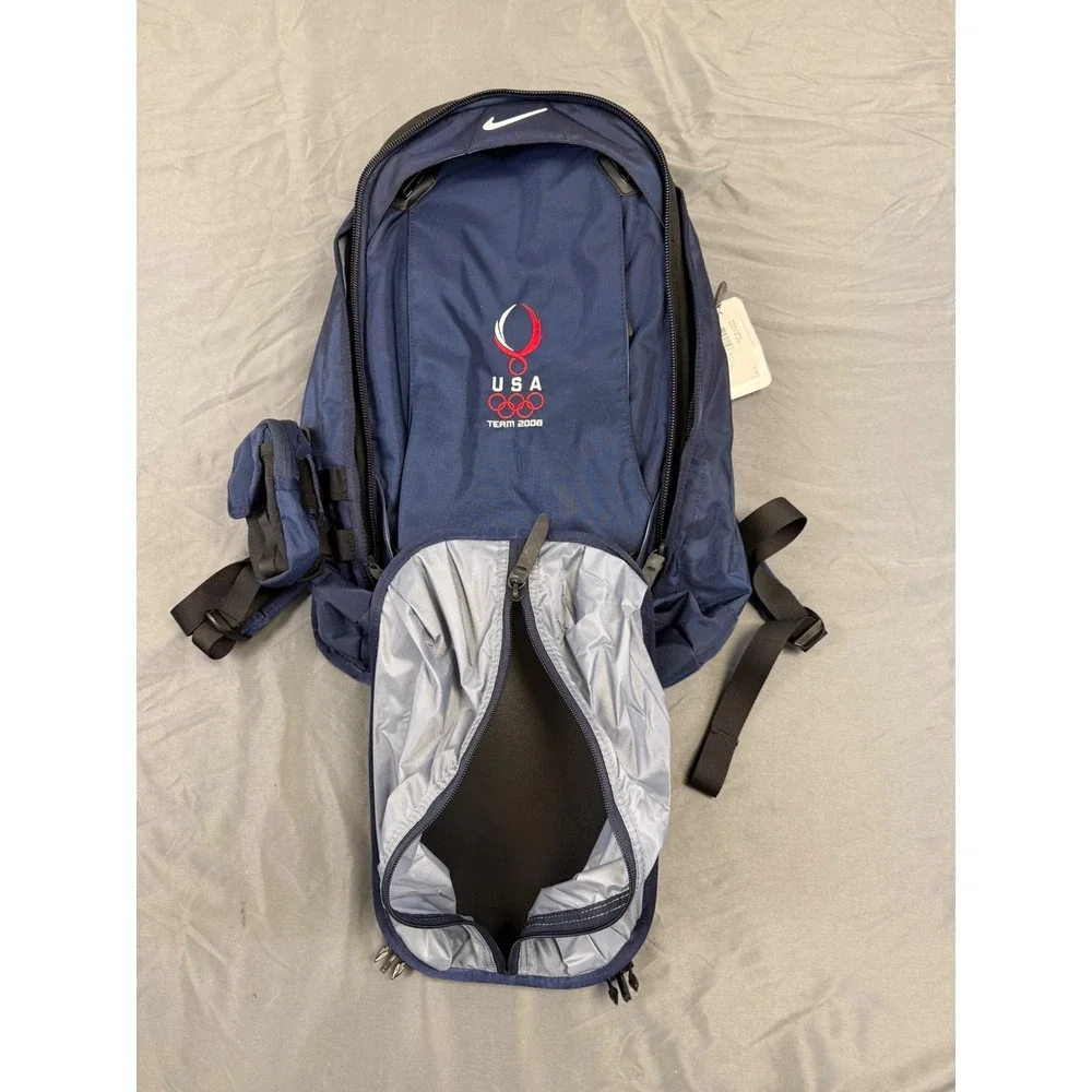 Nike Team USA 2008 Beijing Olympic Connection Backpack Navy Blue PBA798 418 NWT
